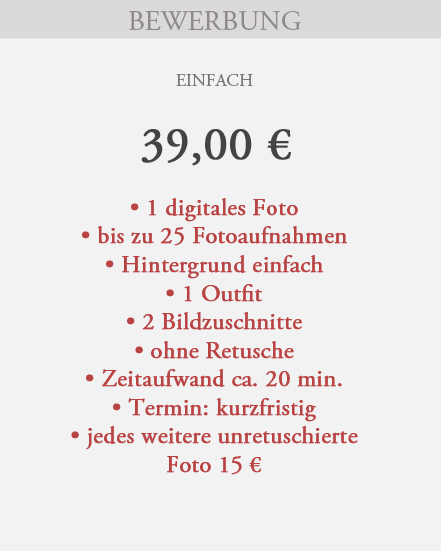 einfache bewerbungsfotos